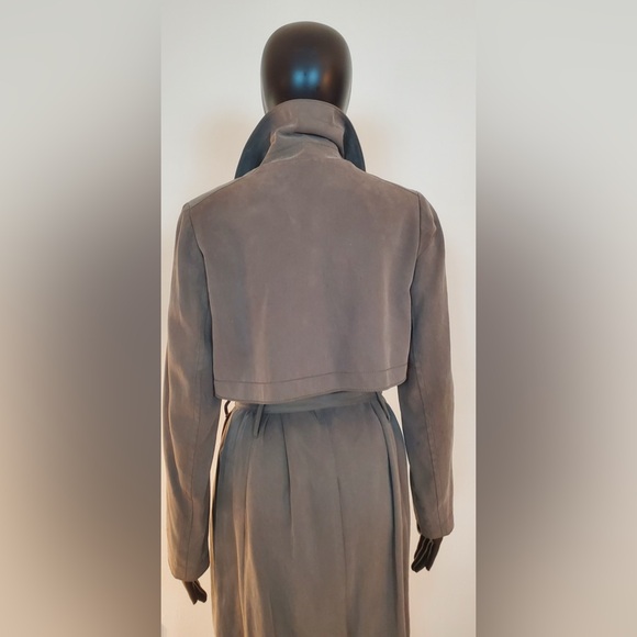 Club Monaco Belted Trench Coat Raincoat Overcoat (Hat Excluded) New - Picture 12 of 15